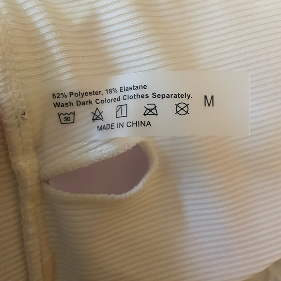 Shein Ribbed V Neck Bikini Top - Picture 4 of 4